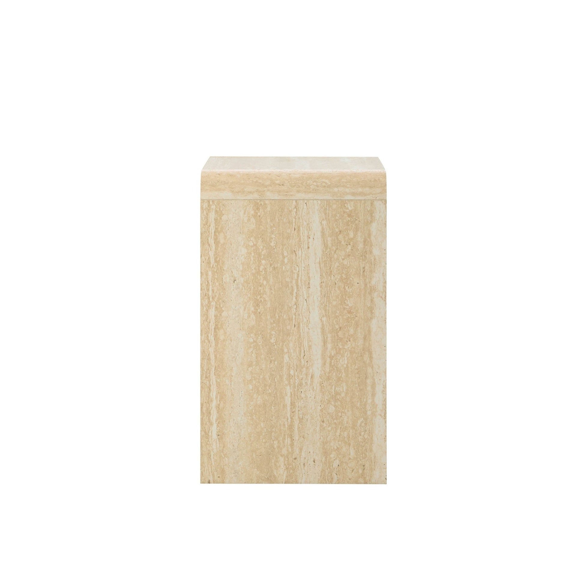 Samira Side Table - Travertine Effect - DUSK