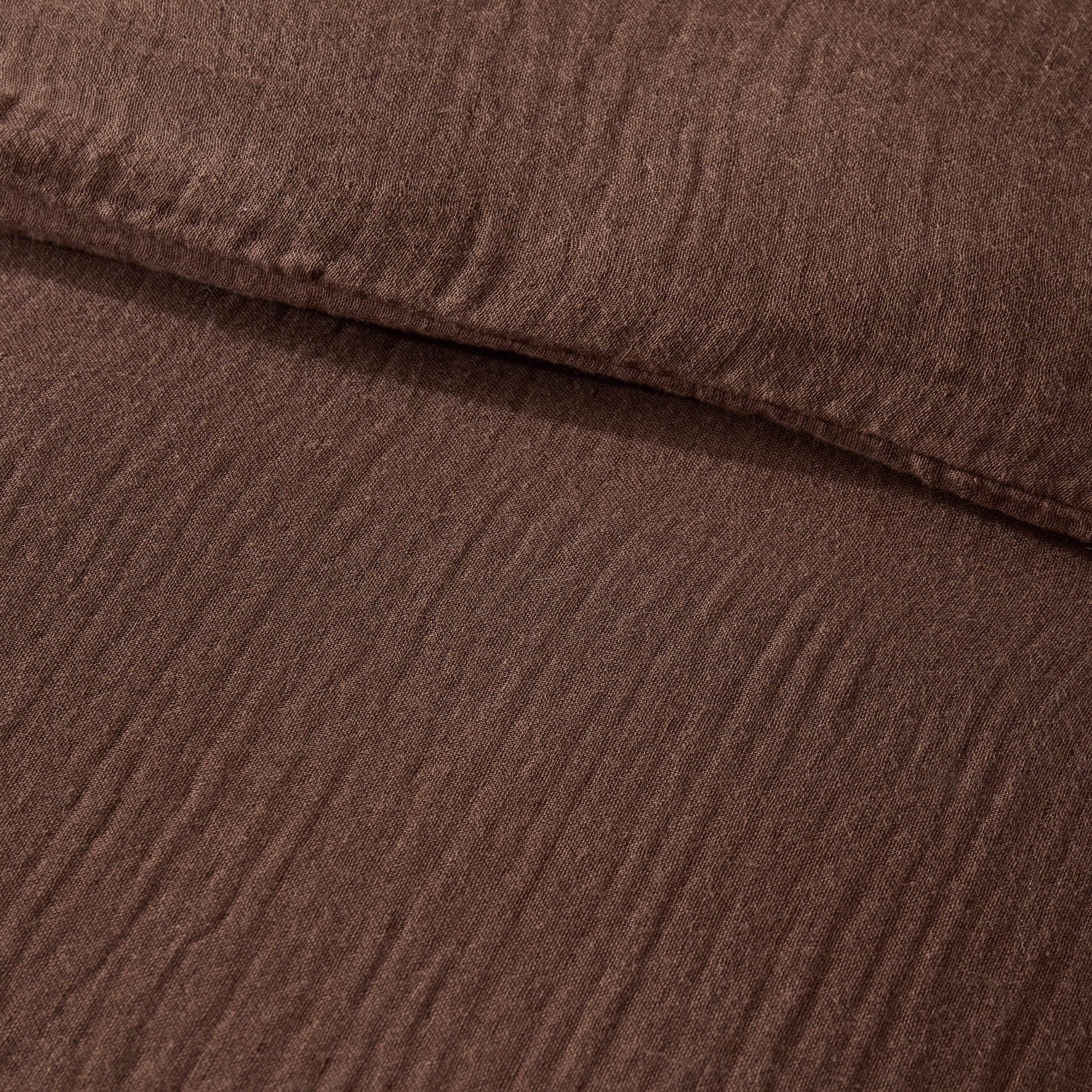 Santorini Muslin Duvet Cover & Pillowcase Set - Mocha - DUSK