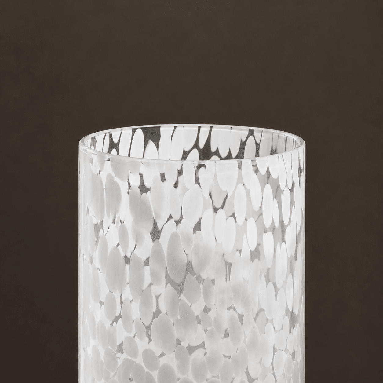 Sarda Dotty Glass Tumblers - Set of 4 - White - DUSK