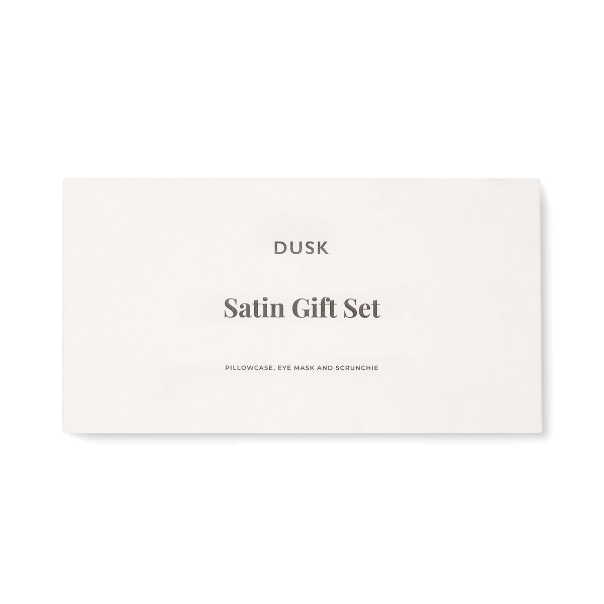 Satin Gift Set - Pillowcase, Eyemask and Hair Tie - Pink - DUSK