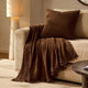 Savannah Four Layer Tufted Muslin Sofa Throw - Chocolate - DUSK