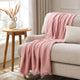 Savannah Four Layer Tufted Muslin Sofa Throw - Rose - DUSK