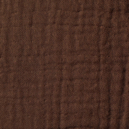 Savannah Set of 2 Tufted Muslin Cushion Covers - Chocolate - DUSK