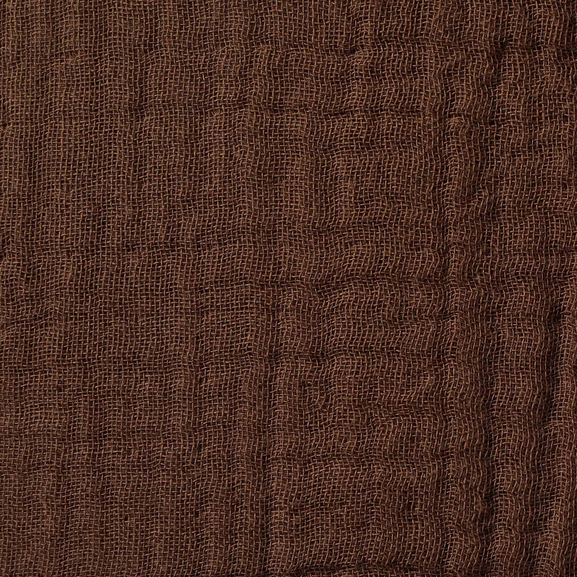 Savannah Set of 2 Tufted Muslin Cushion Covers - Chocolate - DUSK