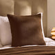 Savannah Set of 2 Tufted Muslin Cushion Covers - Chocolate - DUSK
