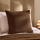 Savannah Set of 2 Tufted Muslin Cushion Covers - Chocolate - DUSK