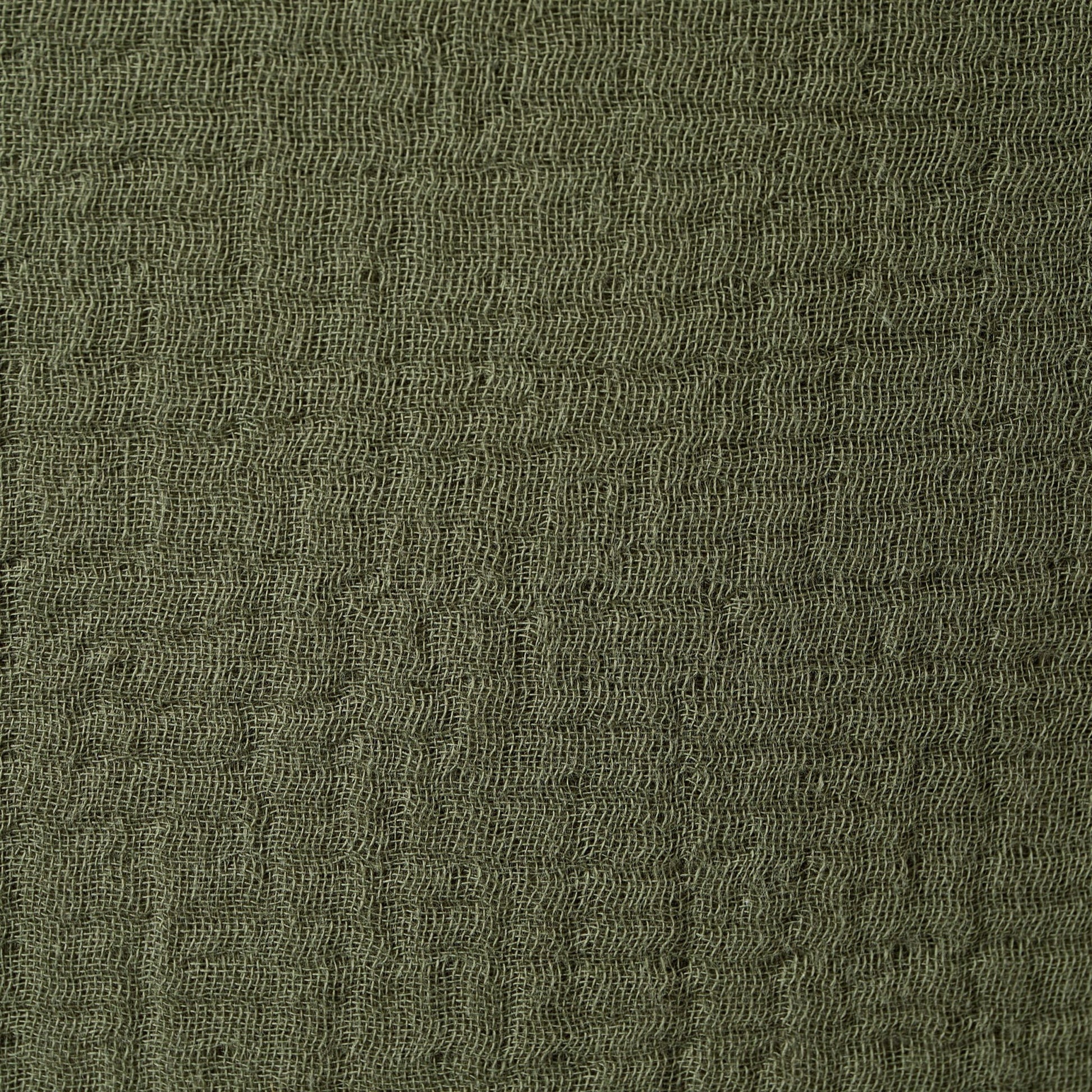 Savannah Set of 2 Tufted Muslin Cushion Covers - Olive Green - DUSK