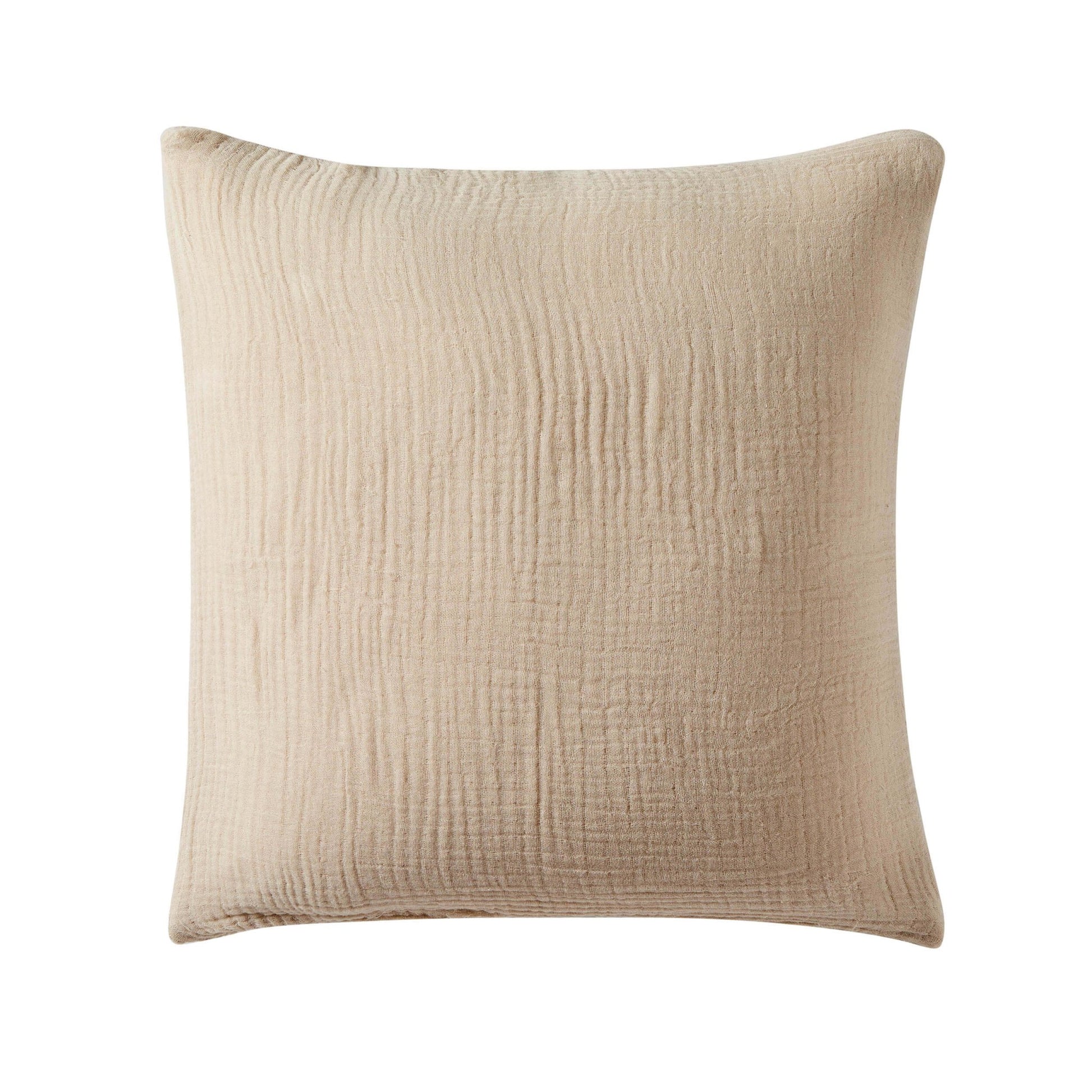 Savannah Set of 2 Tufted Muslin Sofa Cushion Cover - Oat - DUSK