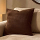 Savannah Set of 2 Tufted Muslin Sofa Cushion Covers - Chocolate - DUSK