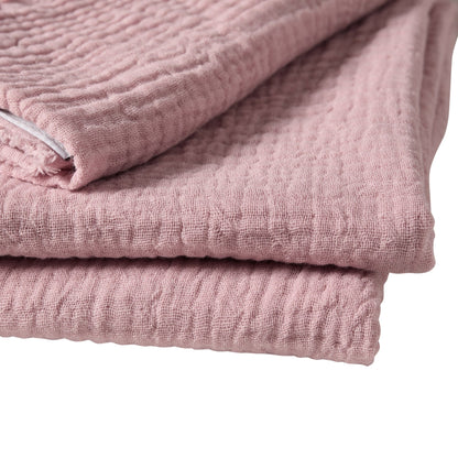 Savannah Tufted Muslin Throw - Rose - DUSK