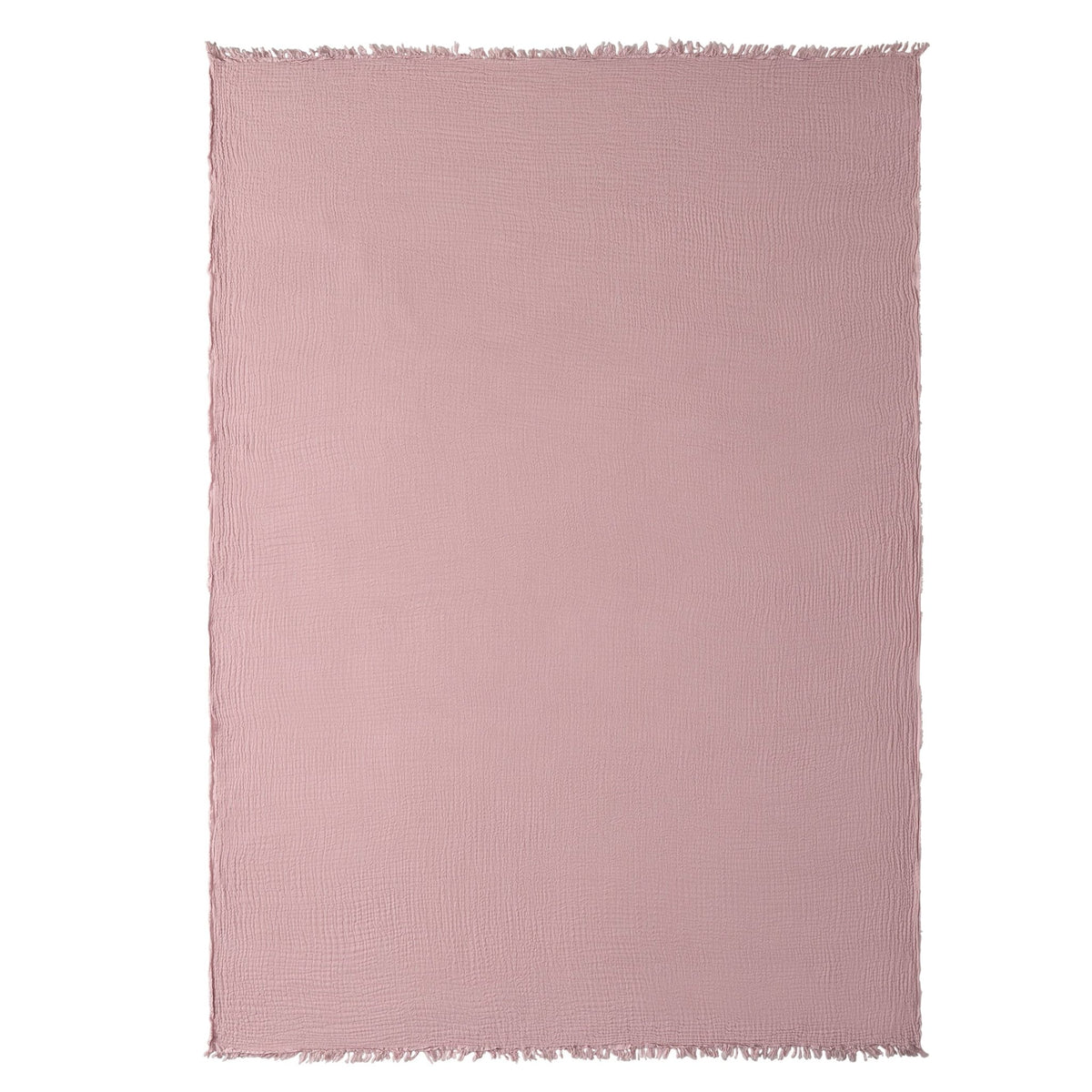 Savannah Tufted Muslin Throw - Rose - DUSK