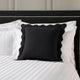 Scallop Contrast Edge Cushion Cover - Black/White - DUSK