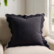 Scallop Contrast Edge Sofa Cushion Cover - Black/White - DUSK