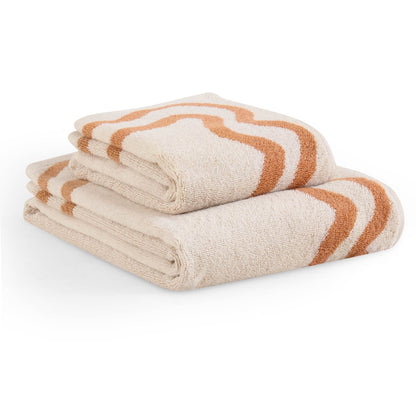 Scalloped Cotton Towels - Burnt Orange - DUSK