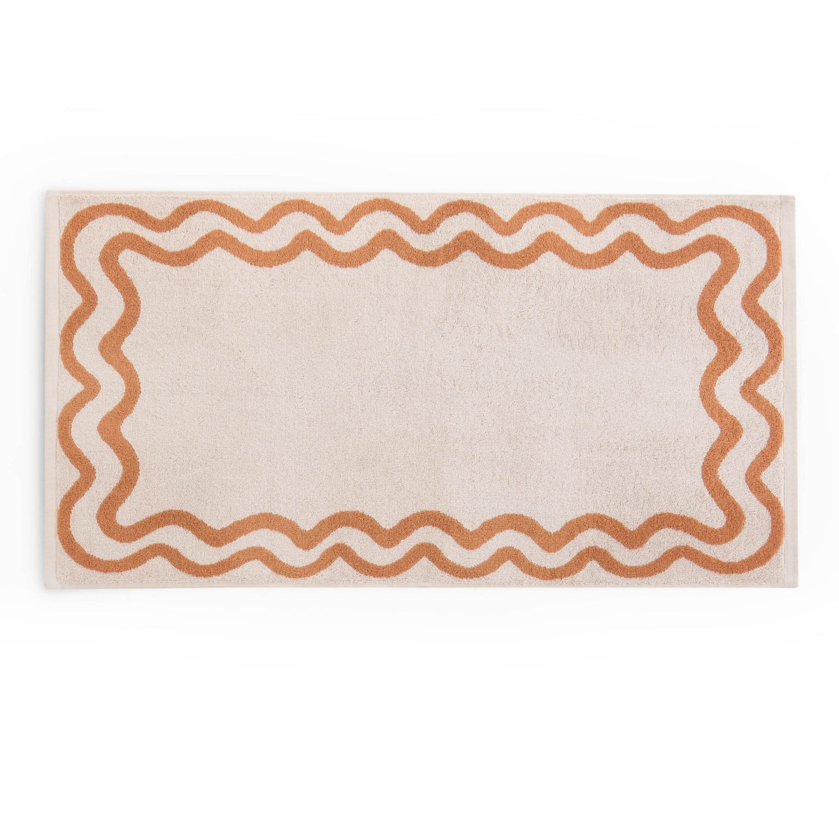 Scalloped Cotton Towels - Burnt Orange - DUSK