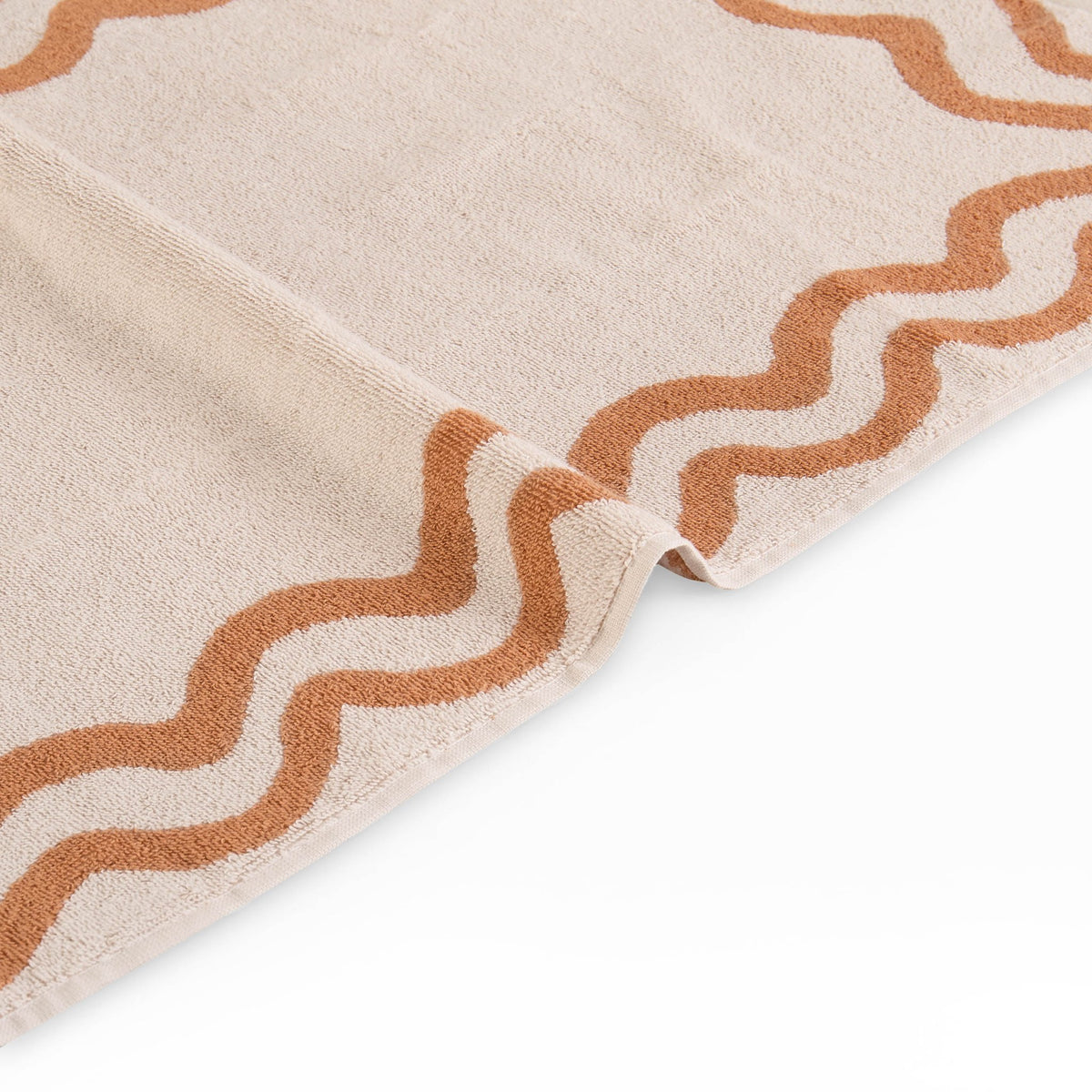 Scalloped Cotton Towels - Burnt Orange - DUSK