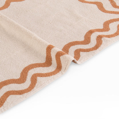 Scalloped Cotton Towels - Burnt Orange - DUSK
