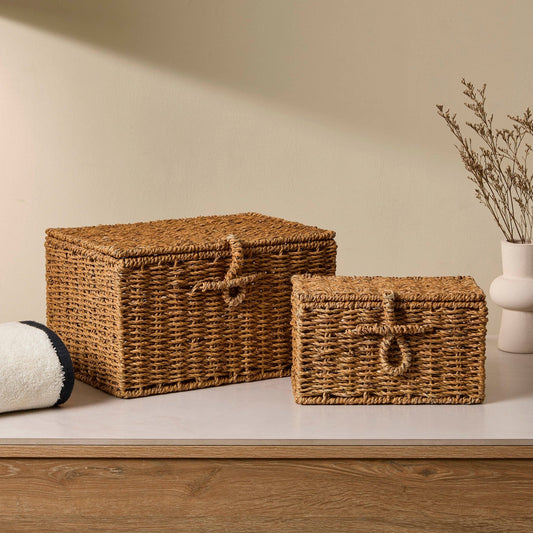 Seagrass Storage Basket - Natural - DUSK