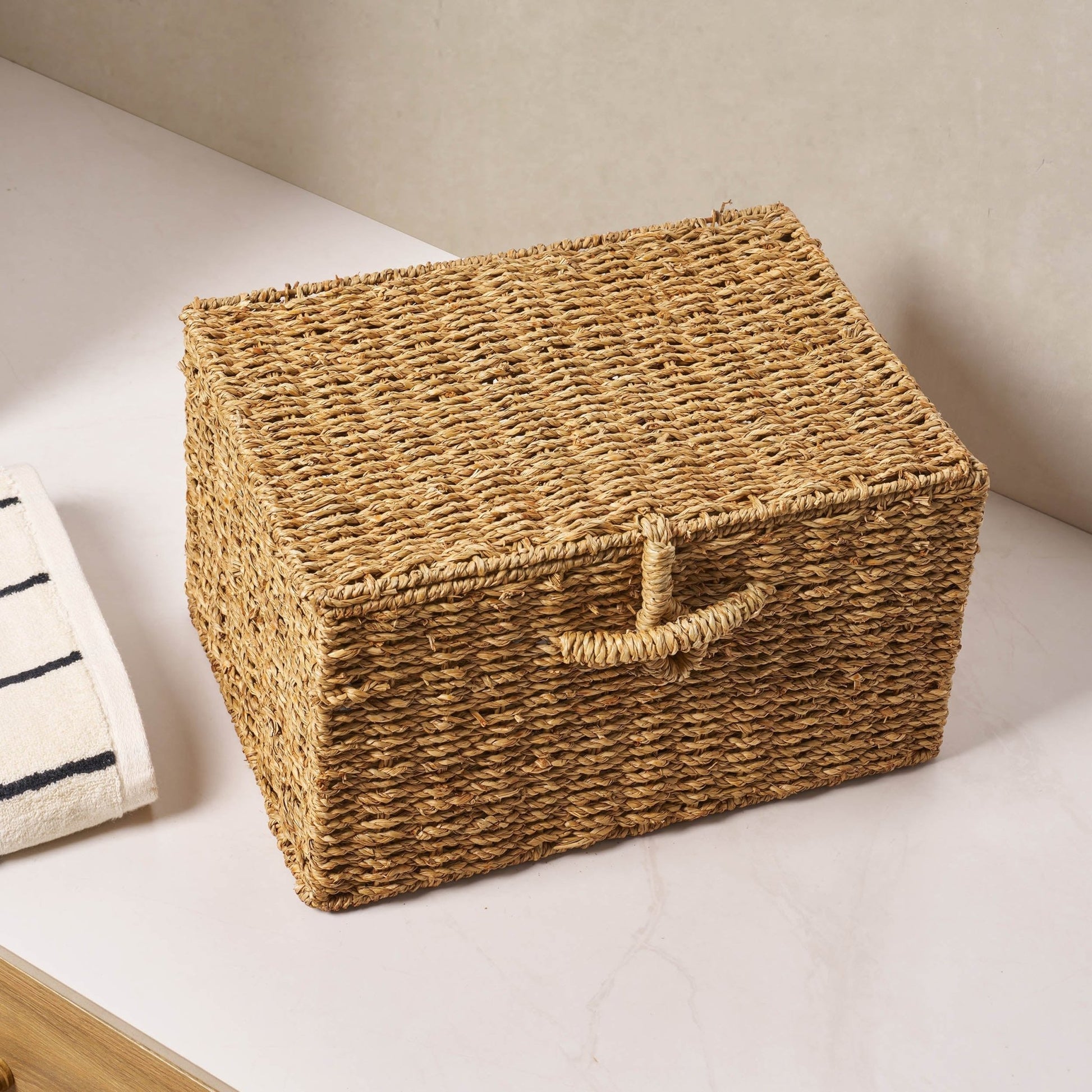 Seagrass Storage Basket - Natural - DUSK