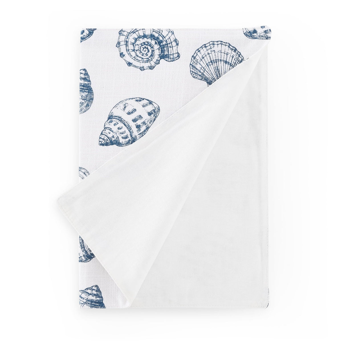 Seashell Print Set of 4 Placemats - Natural/ Blue - DUSK