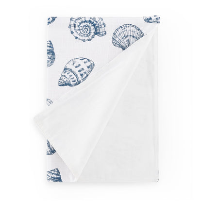 Seashell Print Set of 4 Placemats - Natural/ Blue - DUSK