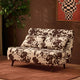 Seattle Double Click Clack Sofa Bed - Brown Cow Print - DUSK