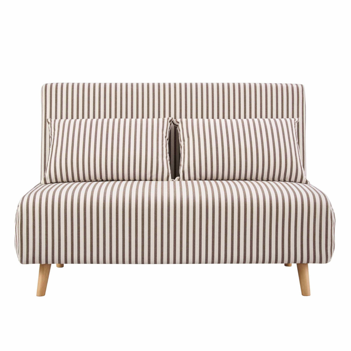 Seattle Double Click Clack Sofa Bed - Chocolate Stripe - DUSK