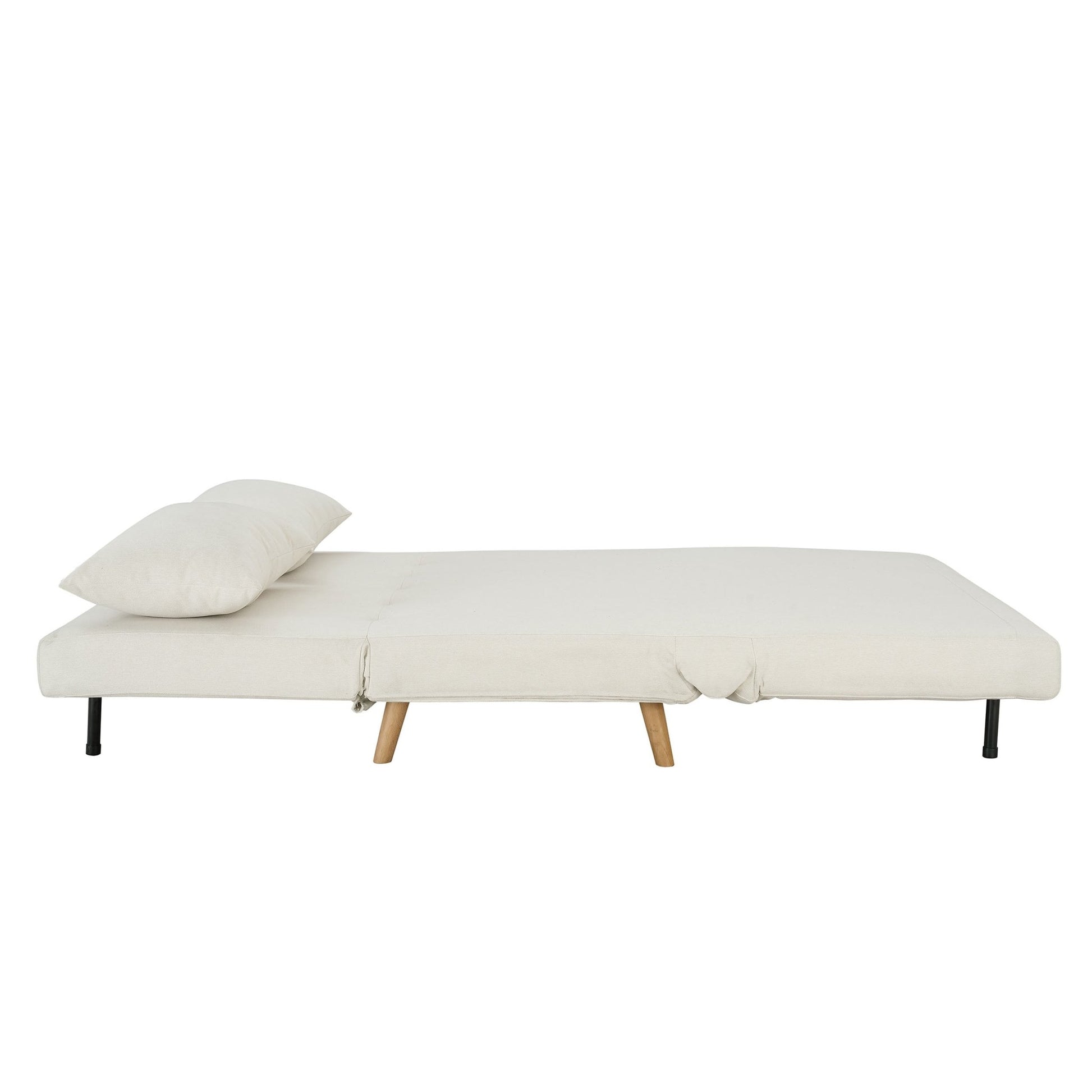 Seattle Double Click Clack Sofa Bed - Cream Linen - DUSK