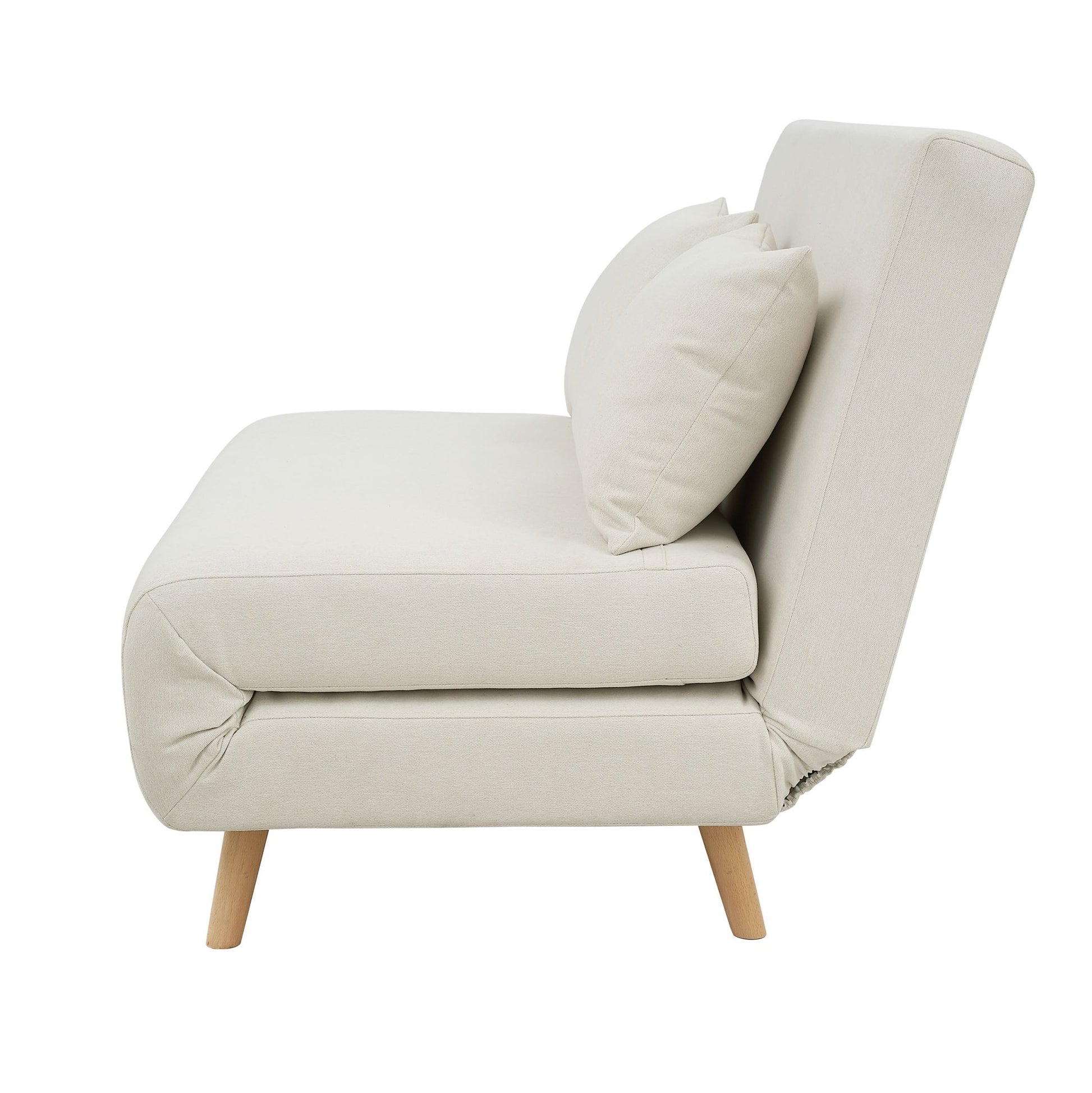 Seattle Double Click Clack Sofa Bed - Cream Linen - DUSK