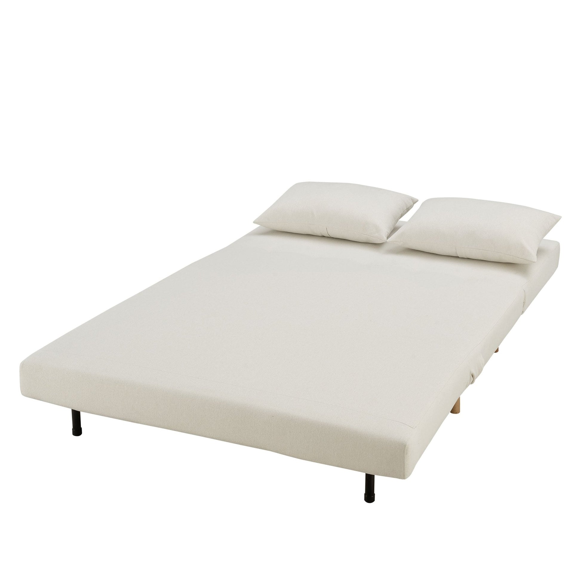 Seattle Double Click Clack Sofa Bed - Cream Linen - DUSK