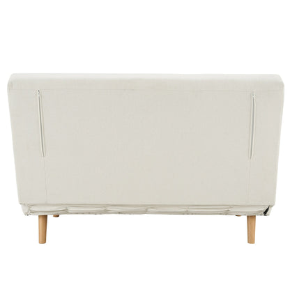 Seattle Double Click Clack Sofa Bed - Cream Linen - DUSK