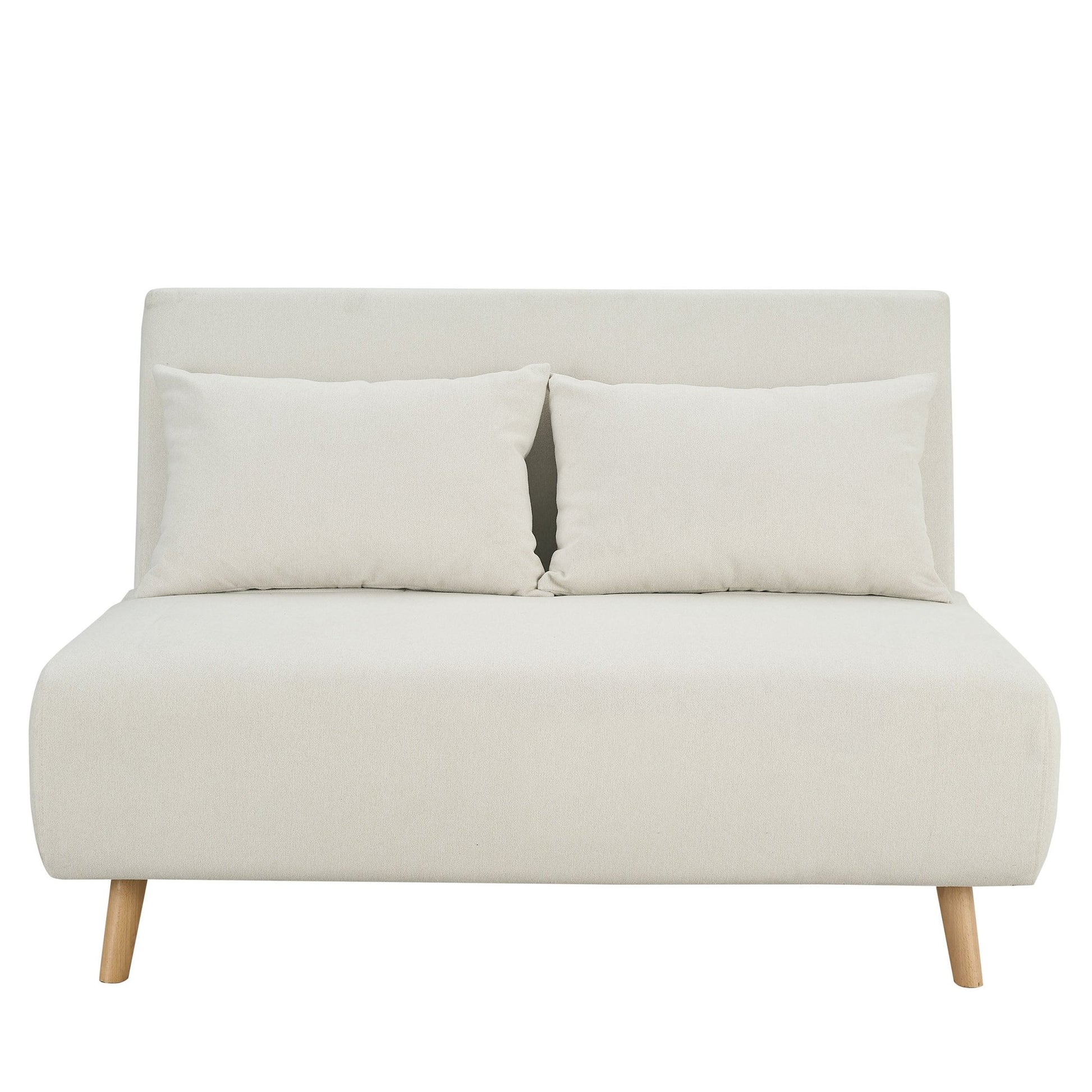 Seattle Double Click Clack Sofa Bed - Cream Linen - DUSK