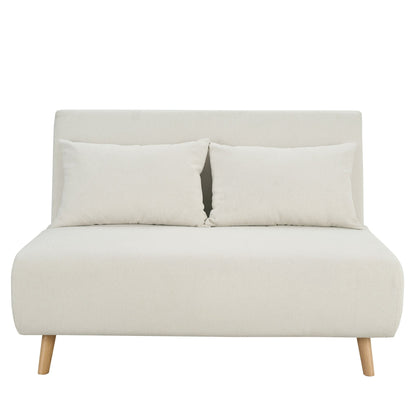 Seattle Double Click Clack Sofa Bed - Cream Linen - DUSK