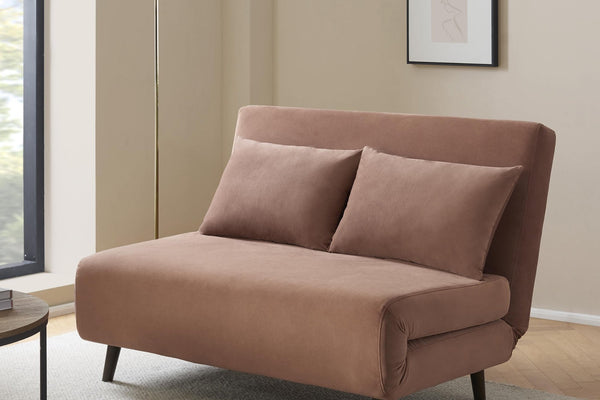 Seattle Double Click Clack Sofa Bed - Mauve - DUSK