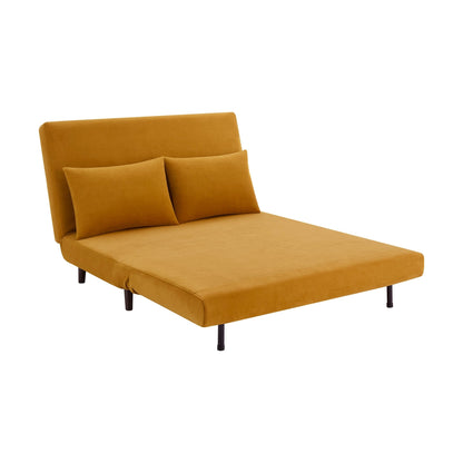 Seattle Double Click Clack Sofa Bed - Mustard - DUSK