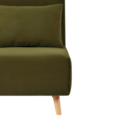 Seattle Double Click Clack Sofa Bed - Muted Moss - DUSK