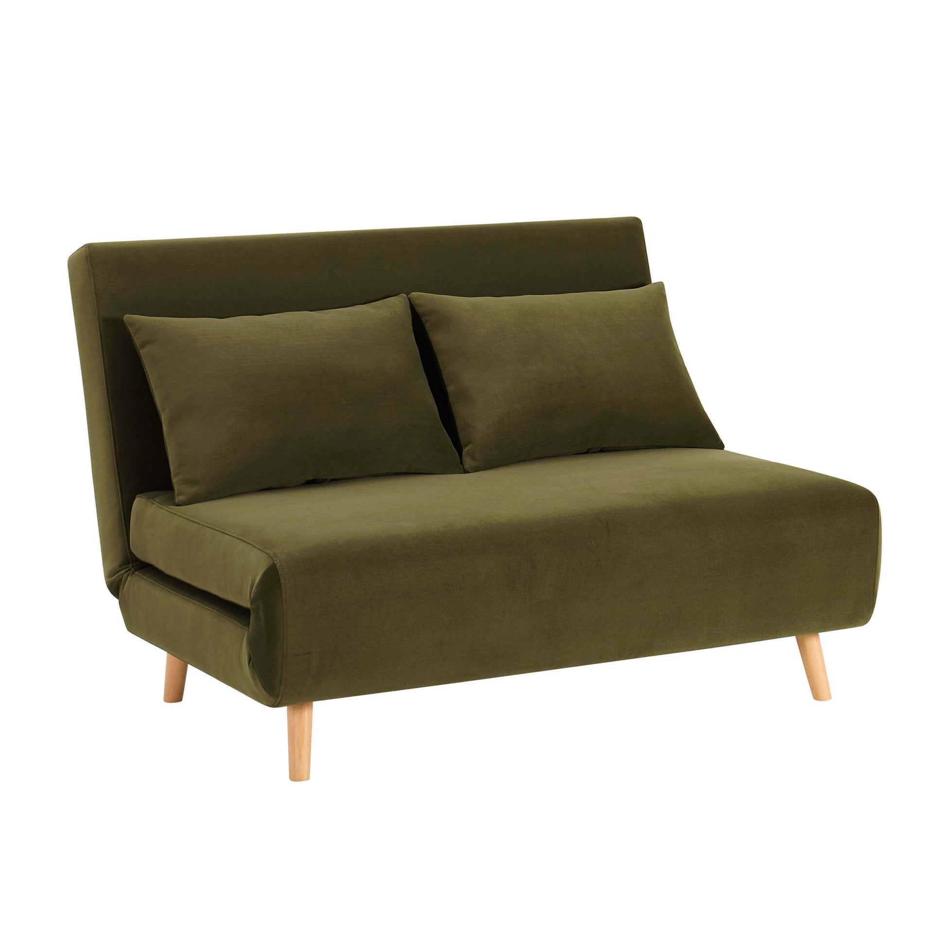 Seattle Double Click Clack Sofa Bed - Muted Moss - DUSK