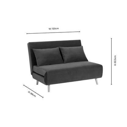 Seattle Double Click Clack Sofa Bed - Muted Moss - DUSK