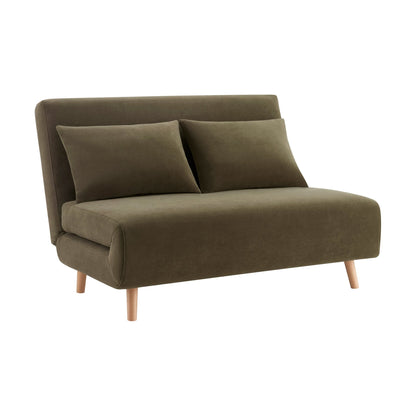 Seattle Double Click Clack Sofa Bed - Olive Green - DUSK