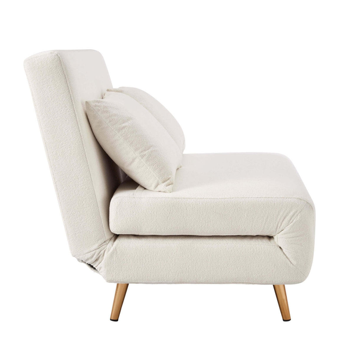 Seattle Double Click Clack Sofa Bed - Teddy Cream - DUSK