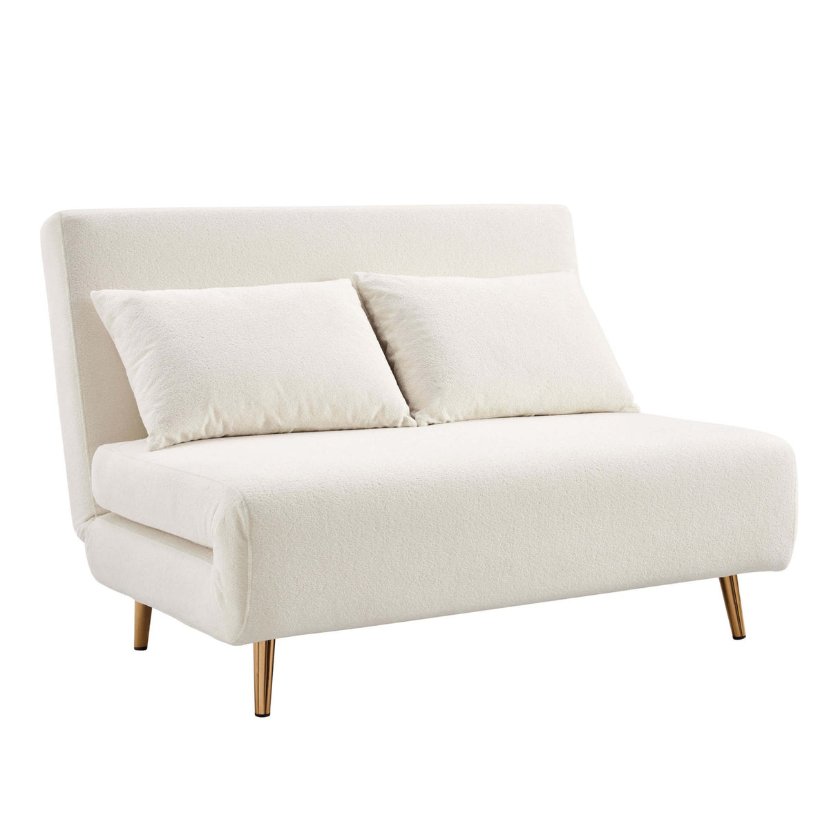 Seattle Double Click Clack Sofa Bed - Teddy Cream - DUSK