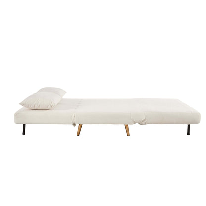 Seattle Double Click Clack Sofa Bed - Teddy Cream - DUSK