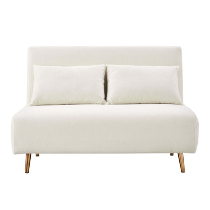 Seattle Double Click Clack Sofa Bed - Teddy Cream - DUSK