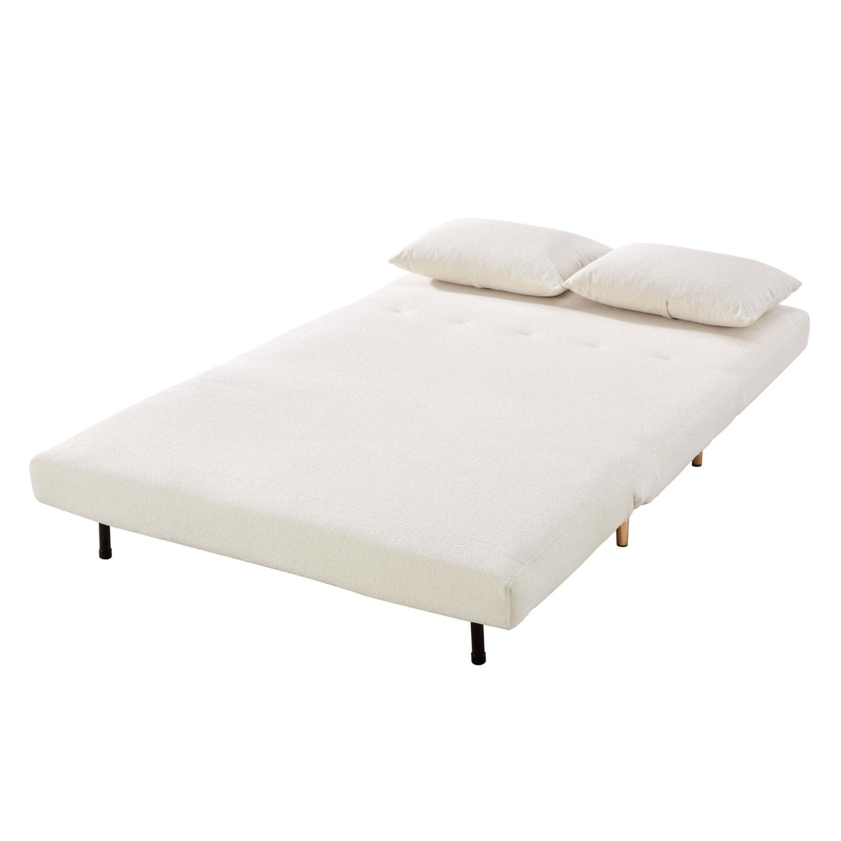 Seattle Double Click Clack Sofa Bed - Teddy Cream - DUSK