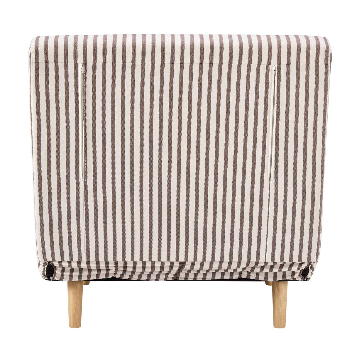 Seattle Single Click Clack Sofa Bed - Chocolate Stripe - DUSK