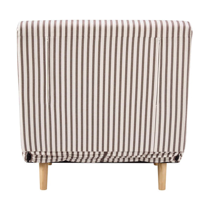 Seattle Single Click Clack Sofa Bed - Chocolate Stripe - DUSK