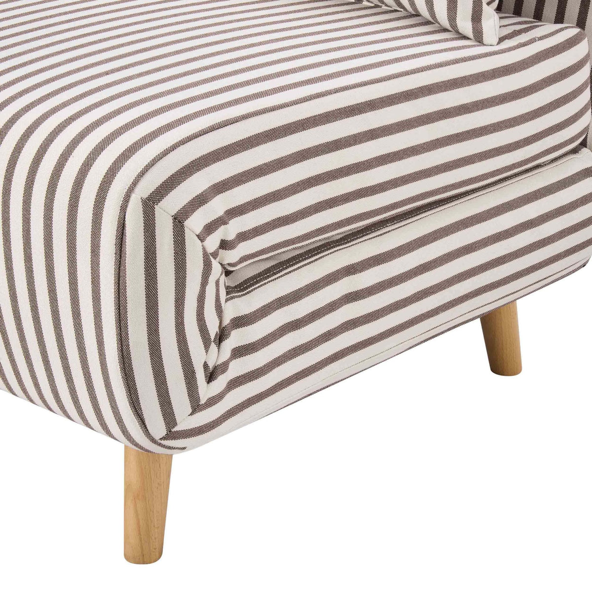 Seattle Single Click Clack Sofa Bed - Chocolate Stripe - DUSK