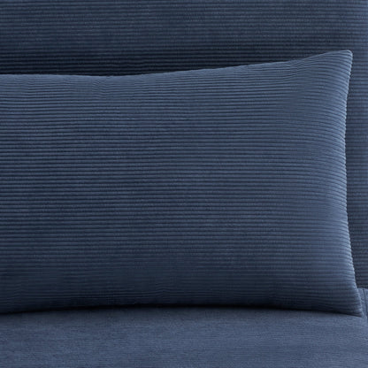 Seattle Single Click Clack Sofa Bed - Corduroy - Blue - DUSK