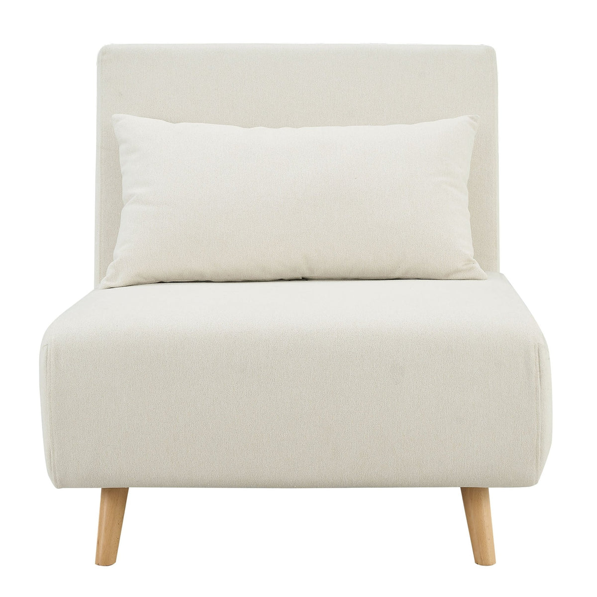 Seattle Single Click Clack Sofa Bed - Cream Linen - DUSK