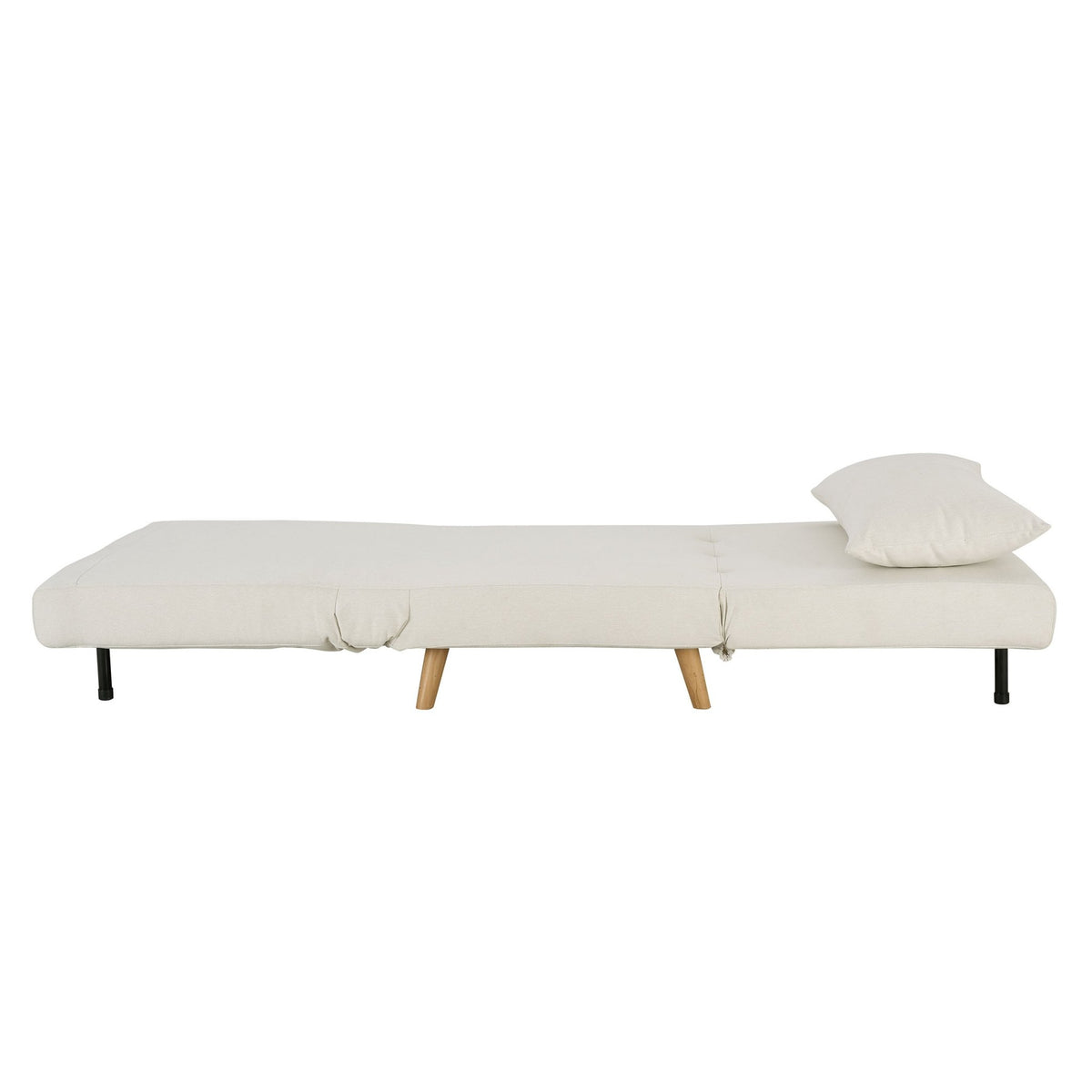 Seattle Single Click Clack Sofa Bed - Cream Linen - DUSK